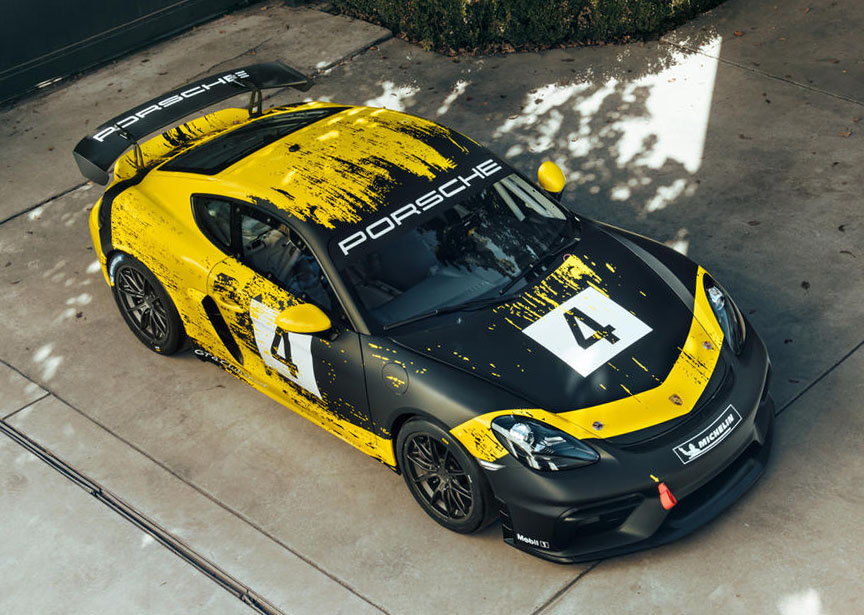 2019 Porsche 718 Cayman GT4 racing car