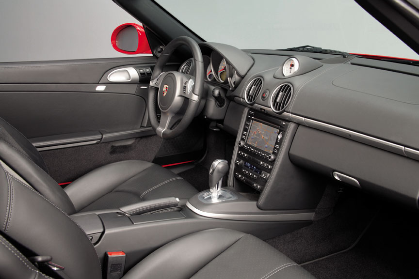 Porsche Boxster 987.2 interior, PDK, navigation, Sport Chrono stopwatch