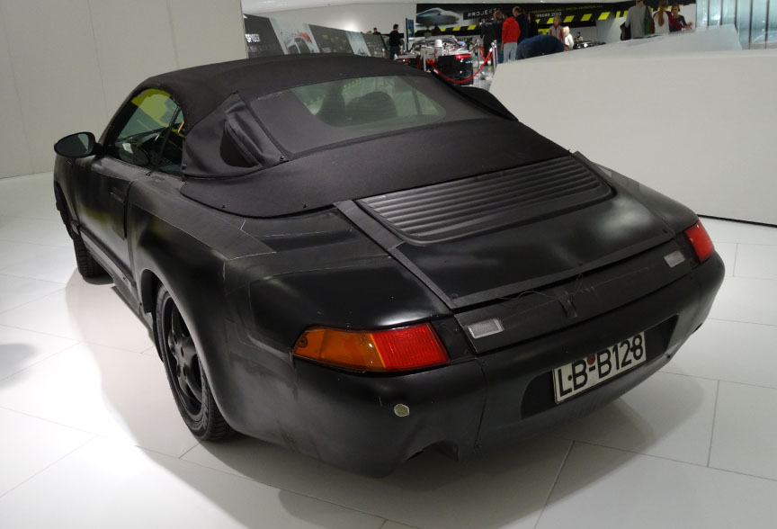 Porsche 996 cabrio prototype (1995), rear corner view