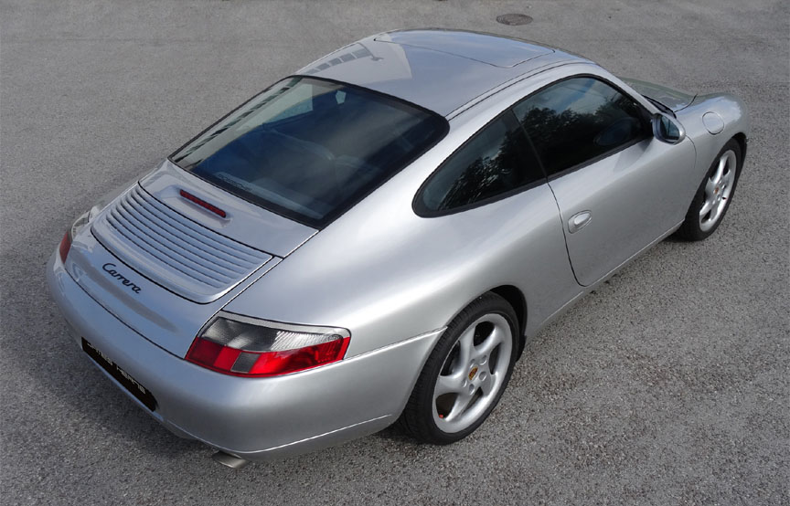 Porsche 911 996 Carrera 3.4 top corner view