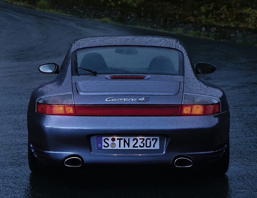 Porsche 911 996 Carrera 4S rear view