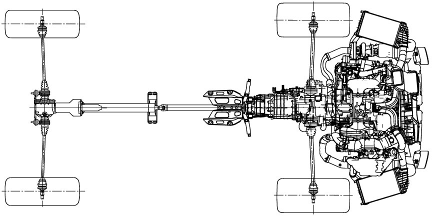 Porsche 911 996 Turbo 4WD system