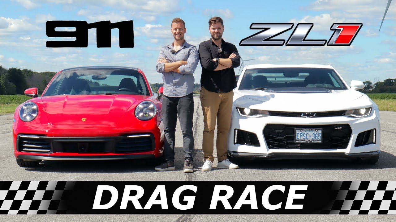 992 Porsche Carrera S vs Camaro ZL1 Drag Race