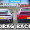 Dodge Challenger Demon v Porsche 911 Turbo S - DRAG RACE