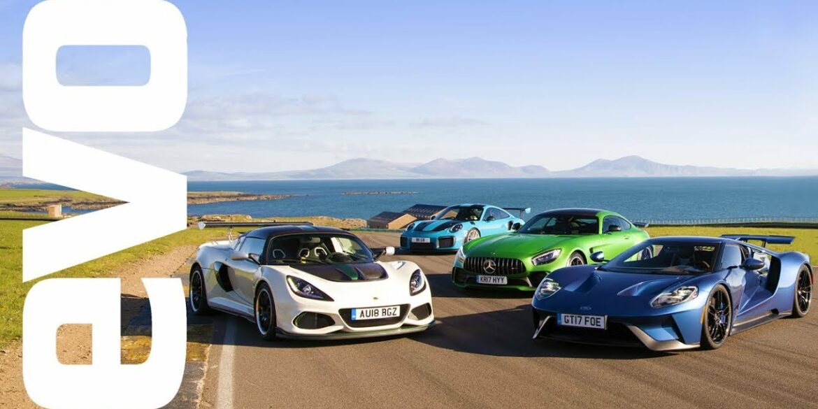 Ford GT v Porsche 911 GT2 RS v Mercedes-AMG GT R v Lotus Exige Cup | evo LEADERBOARD