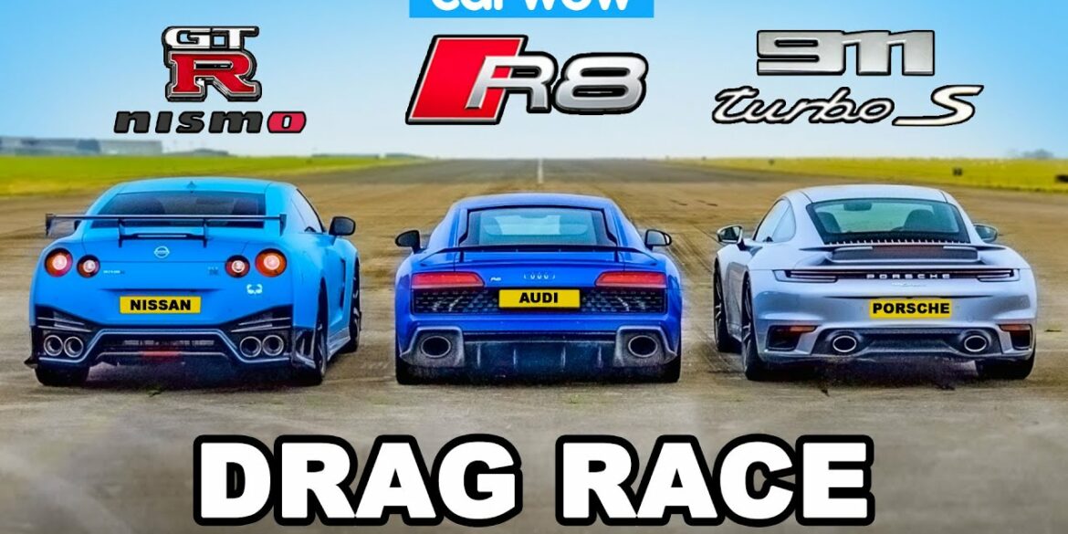 GT-R NISMO v 911 Turbo S v R8 - DRAG RACE