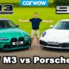 New BMW M3 vs Porsche 911 - REVIEW with 0-60mph & brake test!