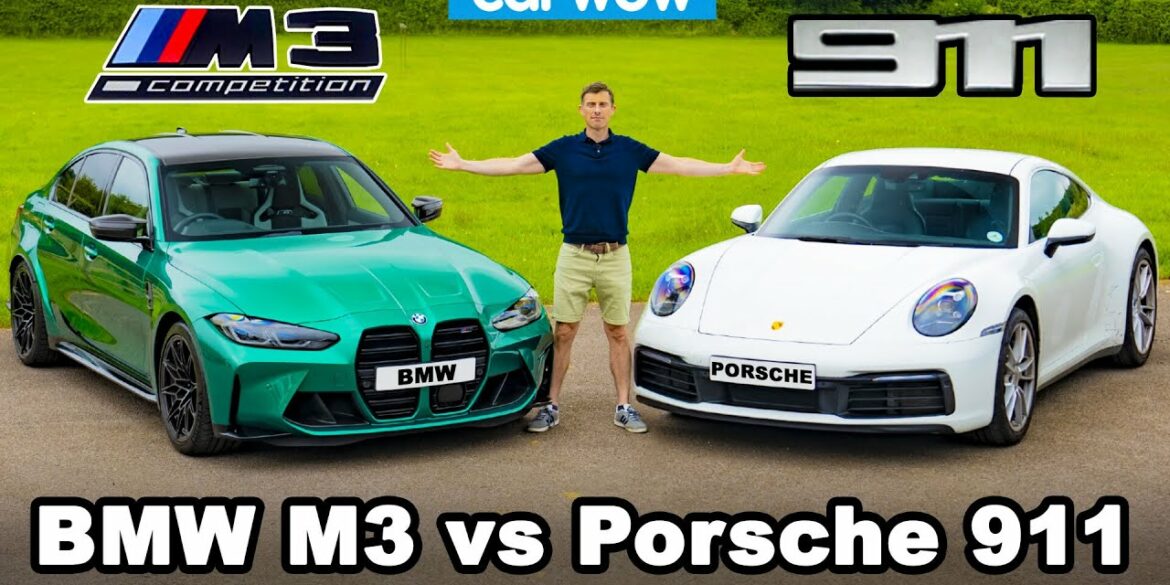 New BMW M3 vs Porsche 911 - REVIEW with 0-60mph & brake test!