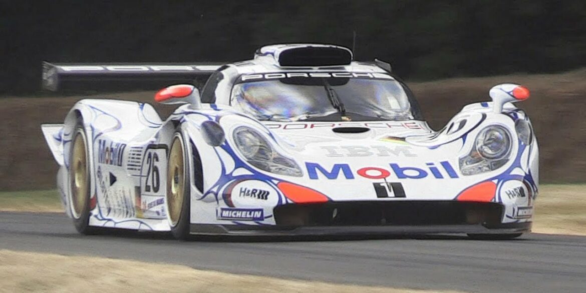 Porsche 911 GT1-98 Twin Turbo Flat-6 Engine Sound - 1998 24h of Le Mans winner at FoS 2018!