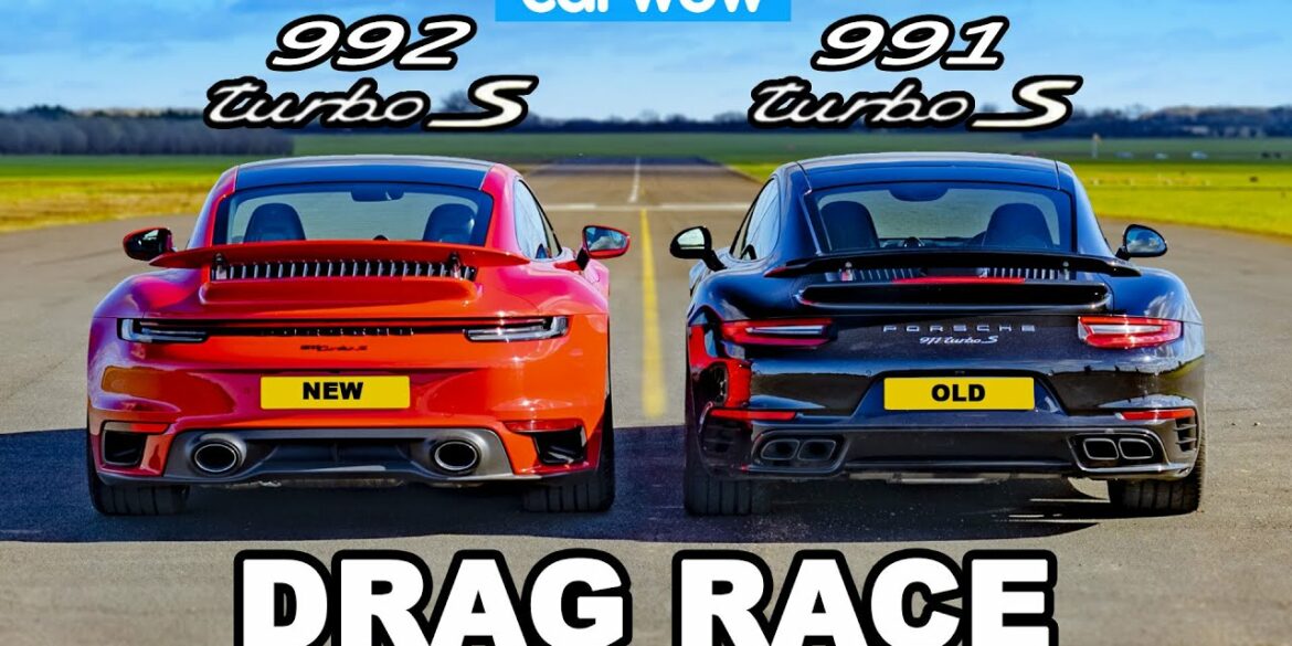 Porsche 911 Turbo S 992 v 991 - DRAG RACE