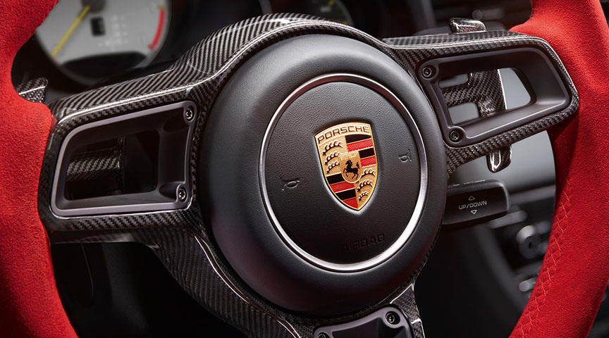 Porsche 911 991 GT2 RS Weissach steering wheel