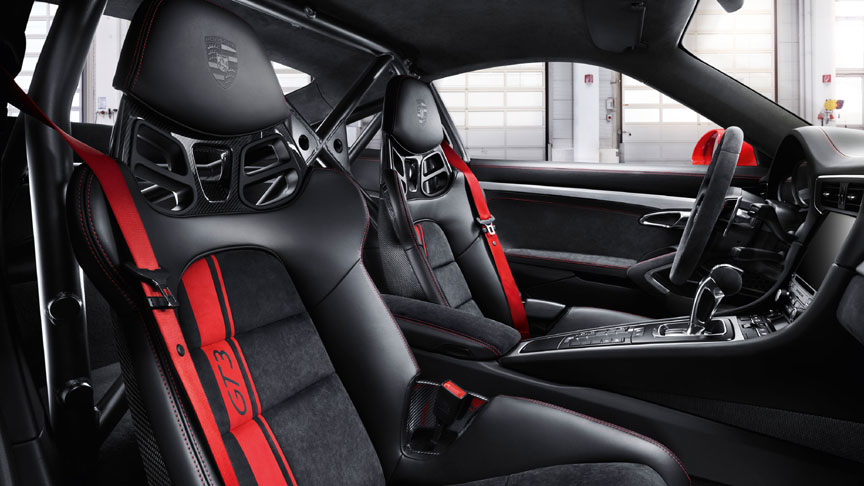 Porsche 911 991.2 GT3 4.0 red seat belts