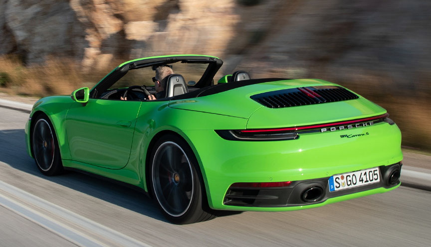 2019/2020 Porsche 911 992 Cabriolet in Lizard Green