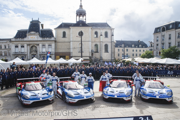 Scrutineering for the Ford team on 12 June 2016