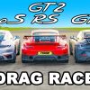 Drag Race - Porsche 911 GT2 RS v Turbo S v GT3