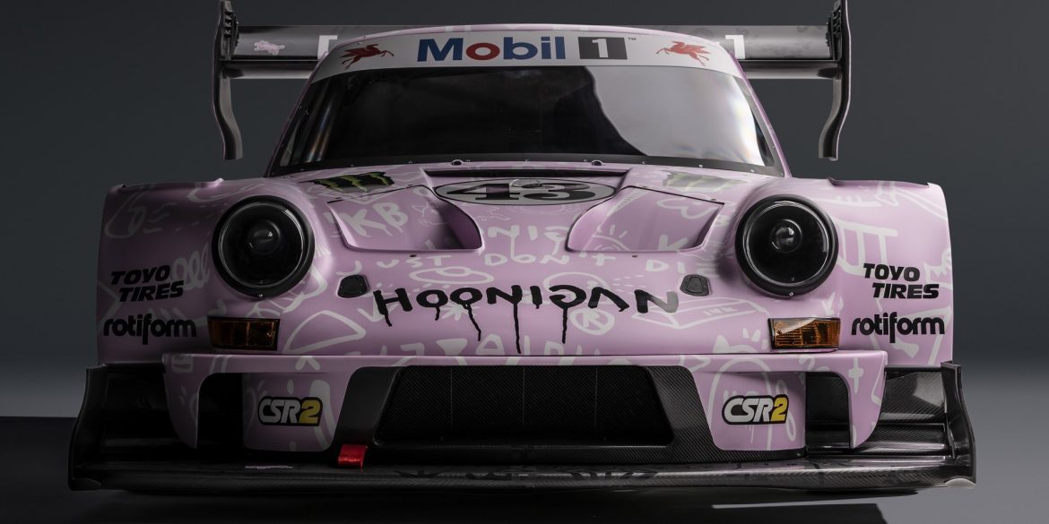 Font view of Ken Block's "Hoonipigasus" Porsche 911