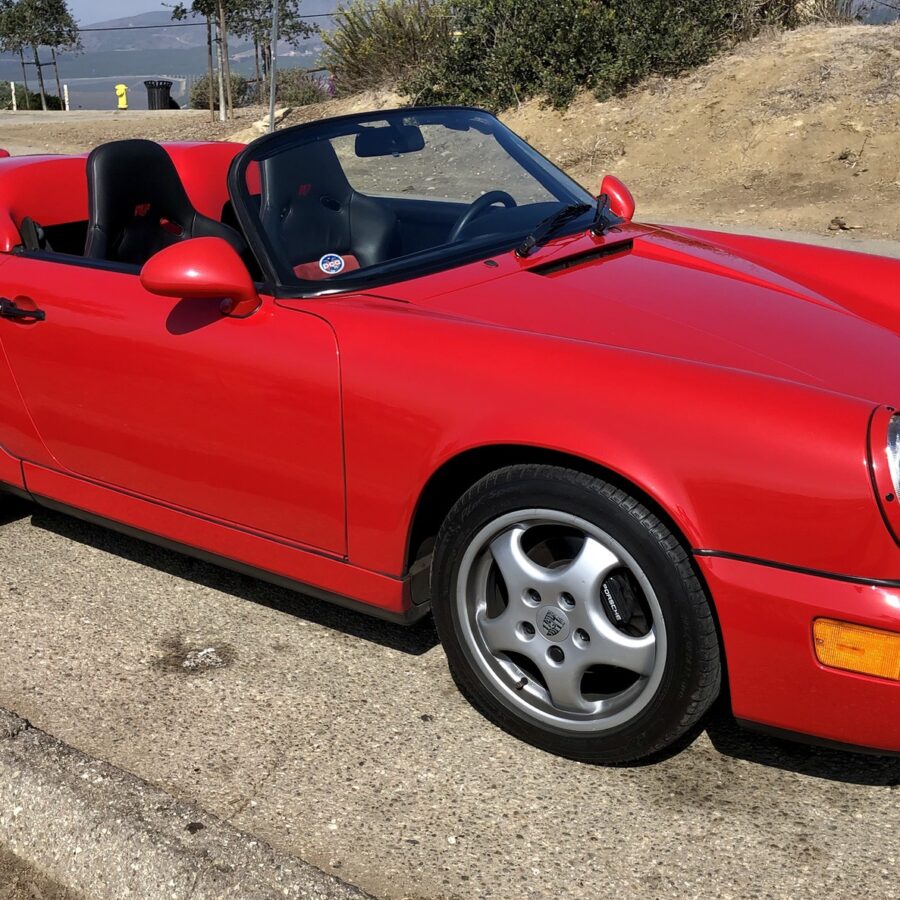 Red 1994 Type 964 Porsche 911 Carrera 2 Speedster