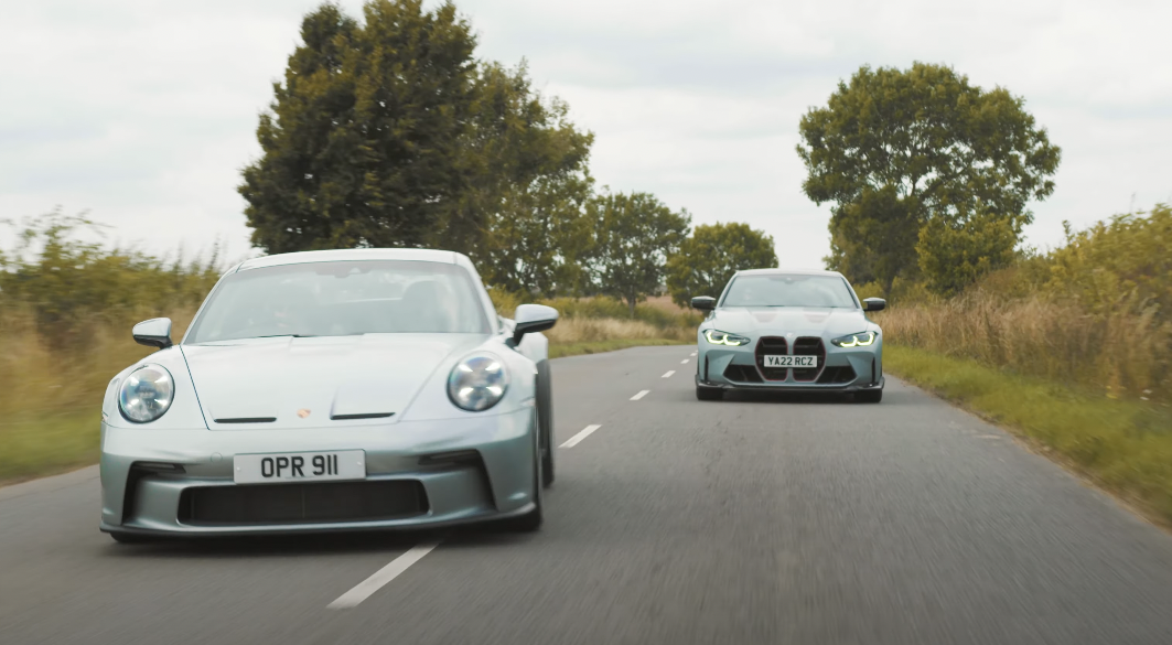 BMW M4 CSL vs Porsche 911 GT3 Touring (4K)