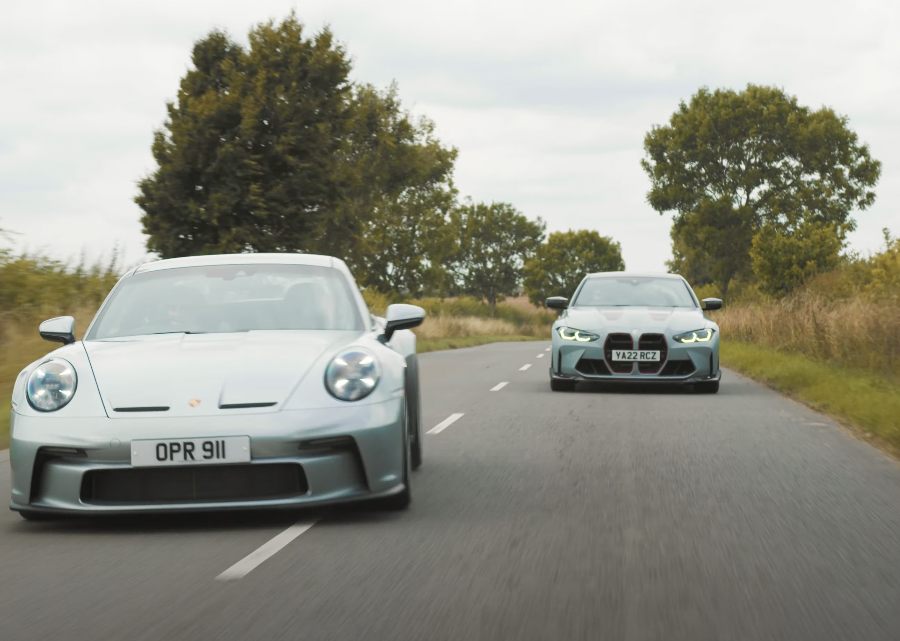 BMW M4 CSL vs Porsche 911 GT3 Touring (4K)