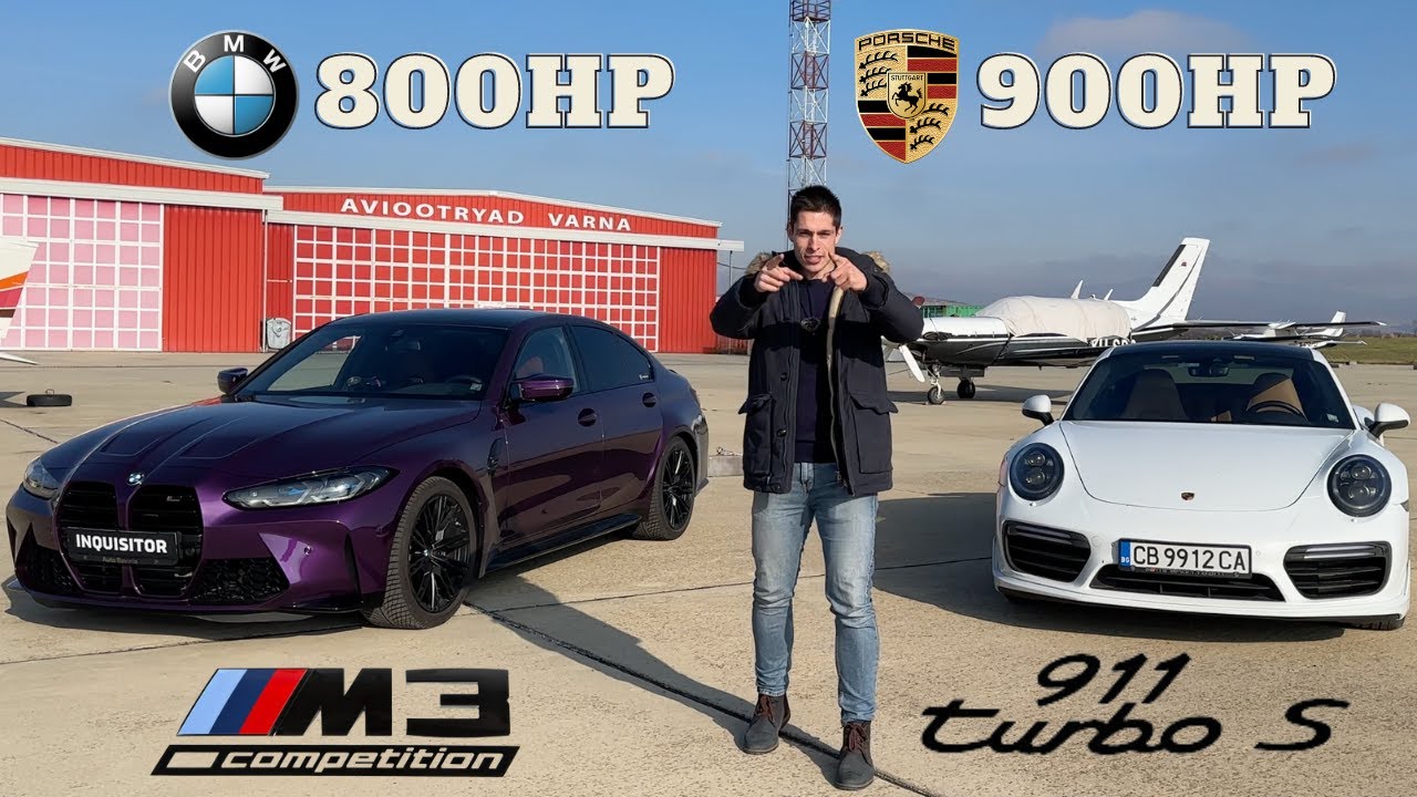 Porsche 911 Turbo S Obliterates A BMW M3 In A Drag Race