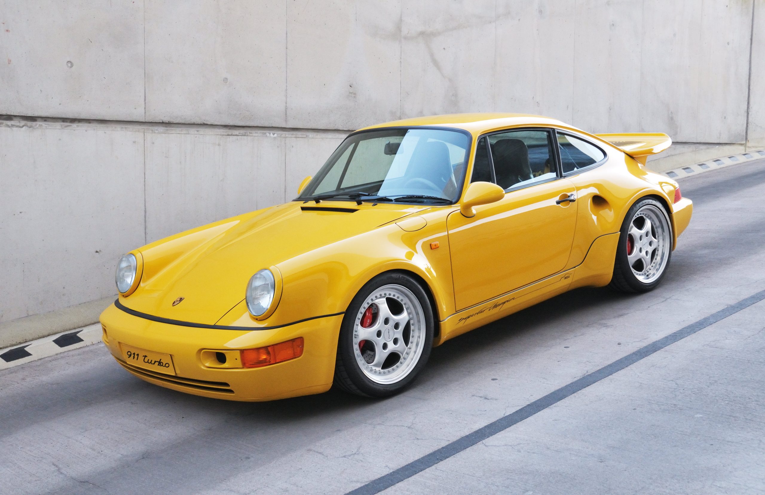 Yellow Porsche 964